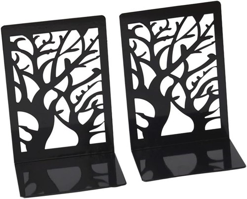 Black decorative book ends - black,