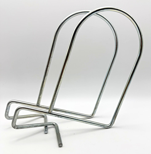 Modern metal wire bookends - metal,